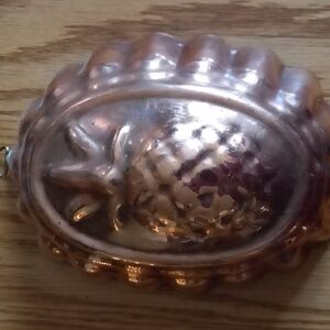 Vintage pineapple copper mold